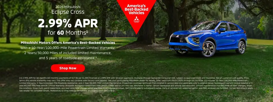 2026 Mitsubishi Eclipse Cross — 2.99% APR for 60 months